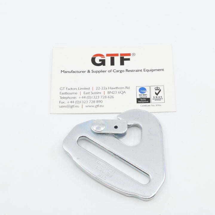 50Mm Flat Snap Hook | 1500Kg - With Business Card For Scale