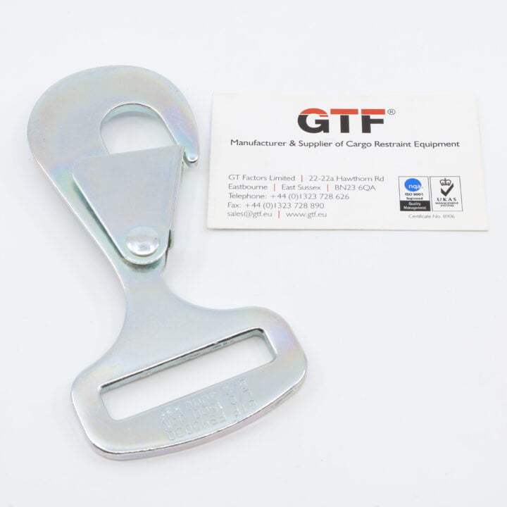 50Mm Flat Snap Hook | 3000Kg - With Business Card For Scale