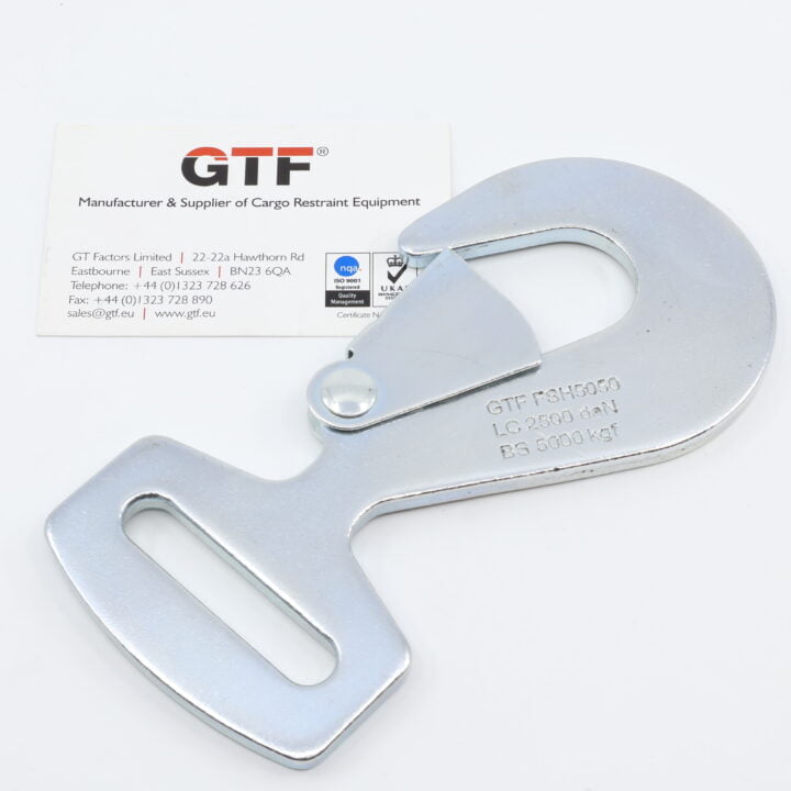 50Mm Flat Snap Hook | 5000Kg - With Business Card For Scale