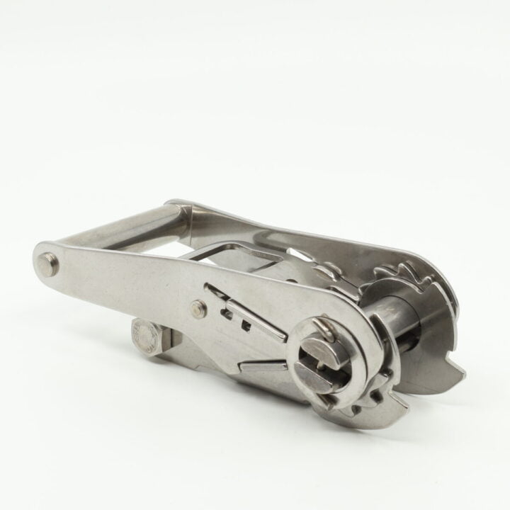 25Mm, 1500Kg Stainless Steel Ratchet Buckle - Closed