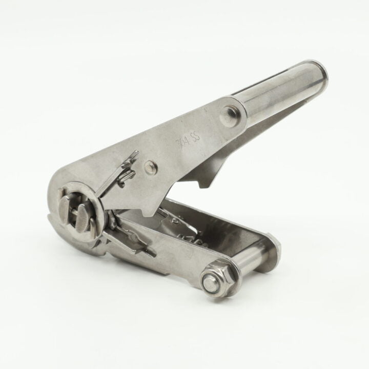25Mm, 1500Kg Stainless Steel Ratchet Buckle - Rotated