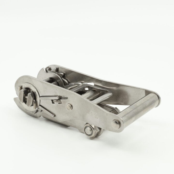 25Mm, 1500Kg Stainless Steel Ratchet Buckle - Closed