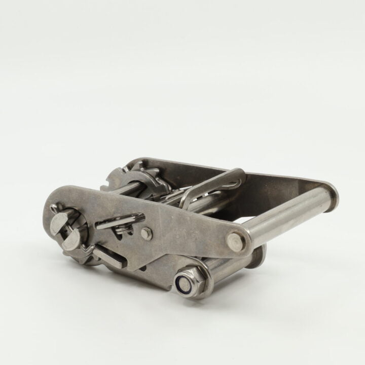 35Mm, 1500Kg 316 Stainless Steel Locking Ratchet Buckle - Closed