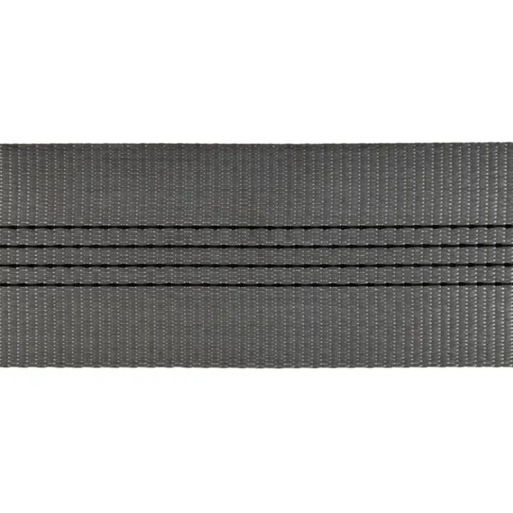 120Mm Grey Polyester Sling Webbing | 18,500Kg