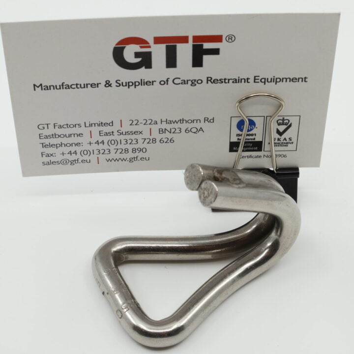 Wh2507Ss - 25Mm, 700Kg Stainless Steel Wire Claw Hook - With Business Card For Scale