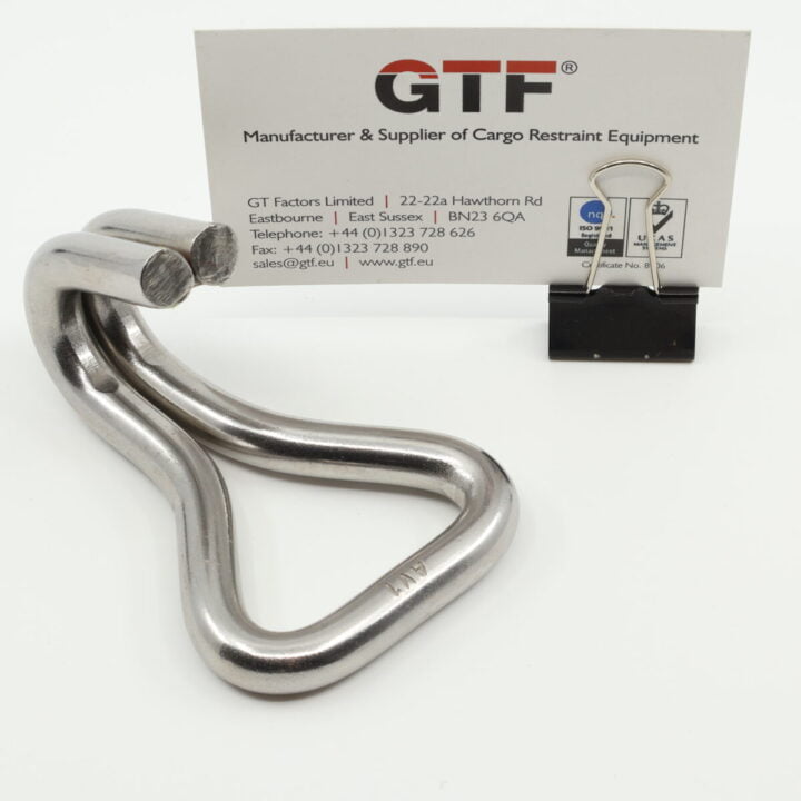 Wh3510Ss - 35Mm, 1000Kg Stainless Steel Wire Claw Hook - With Business Card For Scale